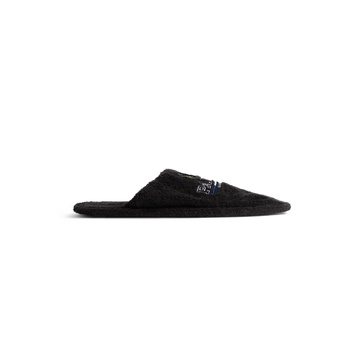 Men's Hotel Flat Mule  in Black