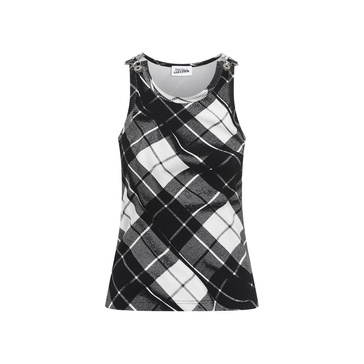 Printed "tartan" Printed Top