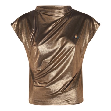 Gold Viscose Top