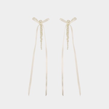 Simone Rocha Bow Ribbon Drip Earrings