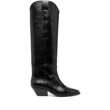 Denvee 40mm leather knee-high boots