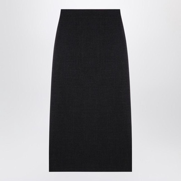 Loulou Studio Anthracite Grey Wool Skirt