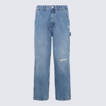 Amish Blue Cotton Jeans