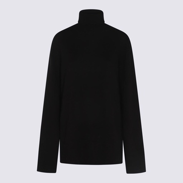 The Row Black Wool Knitwear