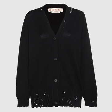 Marni Black Cotton Knitwear