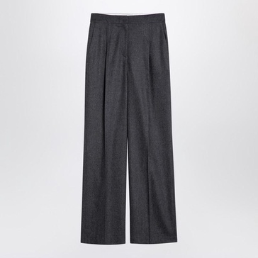 Loulou Studio Grey Wool And Cashmere Trousers