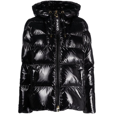 quilted hooded puffer jacket