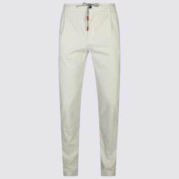 Eleventy White Cotton Pants