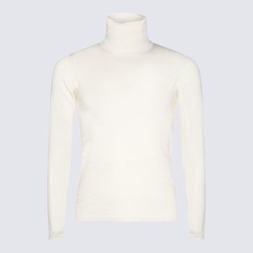 Cruciani White Wool Knitwear