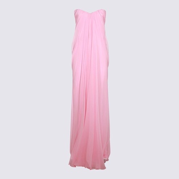 Alexander McQueen Pink Silk Dress