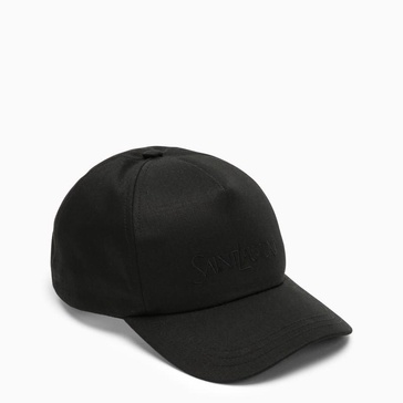 Saint Laurent Black Linen-Blend Baseball Cap Men