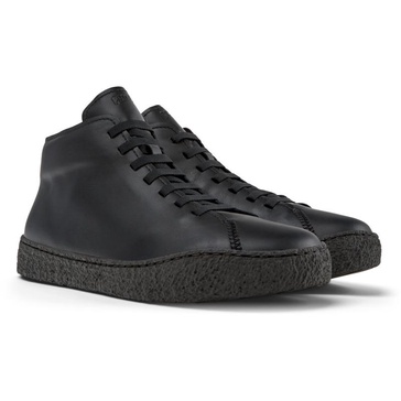 Black Leather Desert Boot for Men