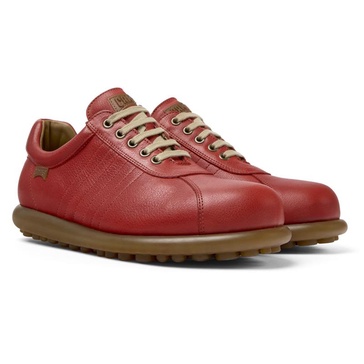 Red Leather Oxford Sneaker for Men