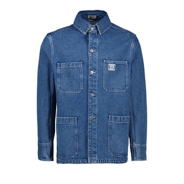 Dior Homme Logo Embroidered Denim Overshirt