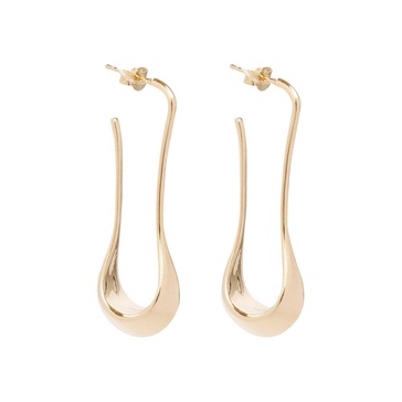 Lemaire Short Curve-Edge Drop Earrings