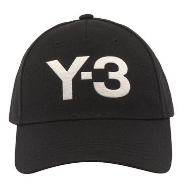 Y-3 Logo Embroidered Curved Peak Baseball Cap