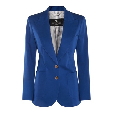 Etro Pegaso Button Single-Breasted Blazer