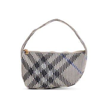 Burberry Checked Zipped Mini Knitted Shoulder Bag​