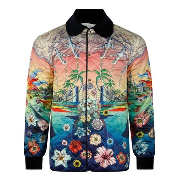 Casablanca L'Envol Printed Straight Hem Jacket