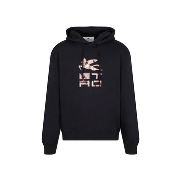 Etro Logo Printed Drawstring Hoodie