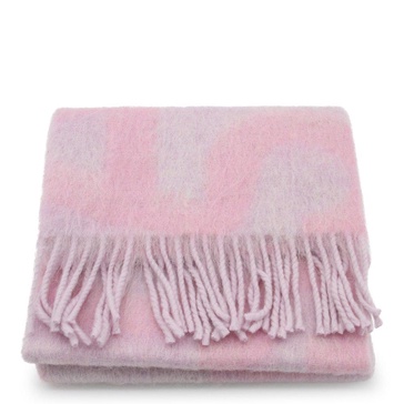 Acne Studios Logo Intarsia Fringed Scarf