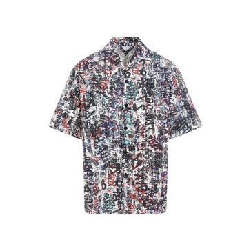 Bottega Veneta Printed Sort-Sleeved Shirt