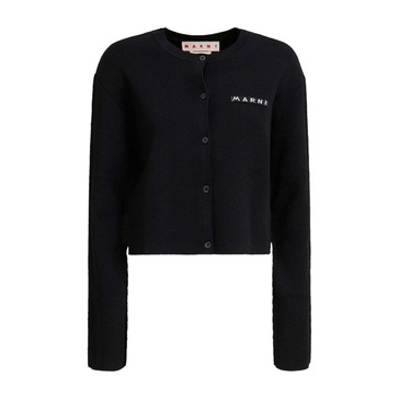 Marni Logo Patch Buttoned Sweater