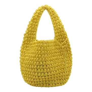 JW Anderson Logo Charm Popcorn Large Basket Bag