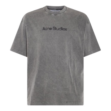 Acne Studios Logo Detailed Crewneck T-Shirt