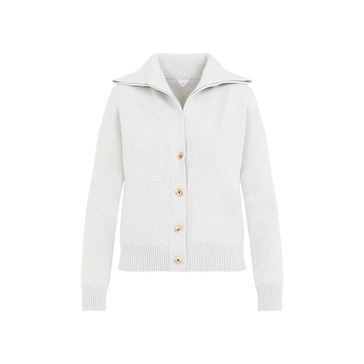 Bottega Veneta Knot Button Detailed Knitted Cardigan