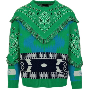 Alanui Bandana-Printed Crewneck Jumper