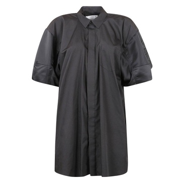 Sacai Poplin Mini Shirt Dress