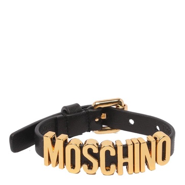 Moschino Logo Lettering Buckled Bracelet