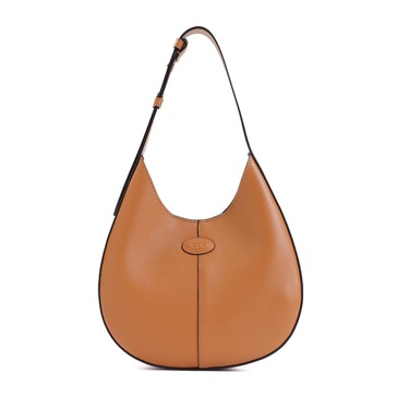 TOD'S Elegant Mini Nappa Leather Hobo Handbag 24x18x7 cm