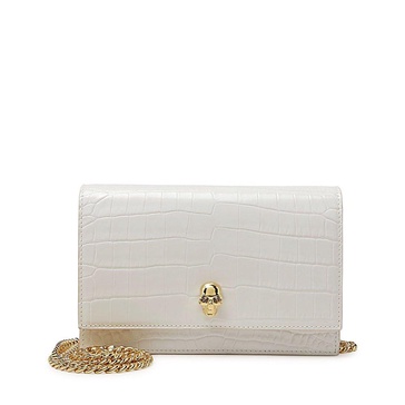 Alexander McQueen Skull Embossed Crossbody Bag