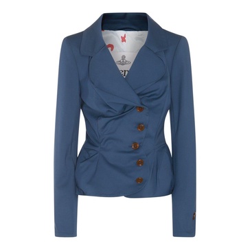 Vivienne Westwood Ruched Detail Single Breasted Jacket