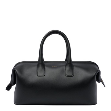 Bally Logo Stamp Zip-Up Top Handle Bag