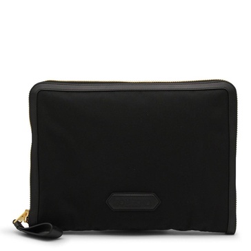 Tom Ford Logo Patch Zip-Around Pouch