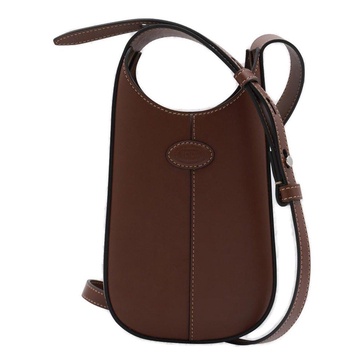 Tod'S Dark Brown Leather Crossbody Bag