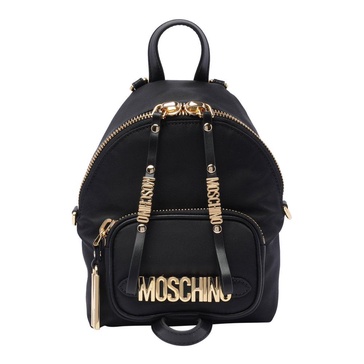 Moschino Logo-Lettering Zipped Backpack