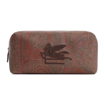 Etro Logo Embroidered Paisley Printed Pouch