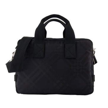 Burberry Checked-Jacquard Zipped Briefcase