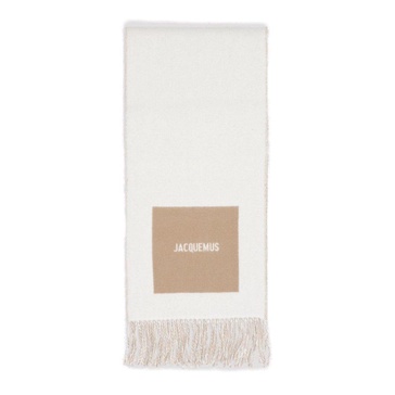 Jacquemus Logo Detailed Fringed Scarf