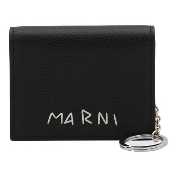 Marni Logo-Embroidered Bi-Fold Card Holder