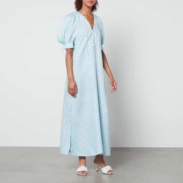 Sleeper Garden Linen Midi Dress - XS