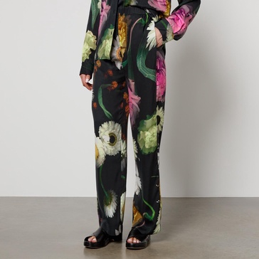 Stine Goya Fatou Floral-Print Tencel™ Lyocell-Blend Trousers - XS