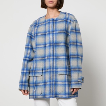 Marant Etoile Efelia Checked Wool-Blend Coat - FR 40/UK 12