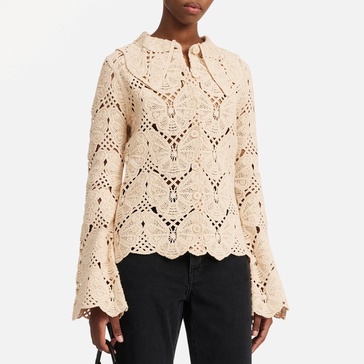 By Malene Birger Gwenevere Cotton Crochet Top - M