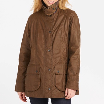 Barbour Beadnell Waxed Cotton Jacket - UK 8