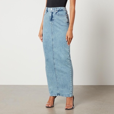 Good American Uniform Maxi Denim Skirt - US 4/UK 8